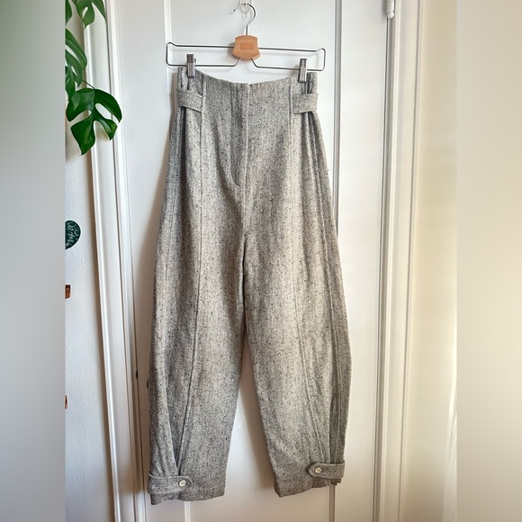 NWT Caron Callahan High Rise Moses Pant in Donegal Tweed - Picture 8 of 8